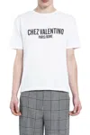 Valentino Cotton Crew Neck T-shirt With Graphic Print In White