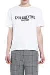 Valentino Cotton Crew Neck T-shirt With Graphic Print In White