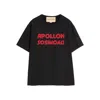 Valentino Garavani Printed Cotton T-shirt In Black