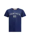 Valentino Panther Graphic Print Crew Neck T-shirt In Blue