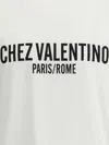 Valentino Cotton Crew Neck T-shirt With Graphic Print In White