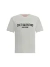 Valentino Cotton Crew Neck T-shirt With Graphic Print In White