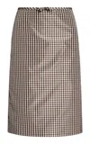 Valentino Garavani Skirt | Pattern | Taffetas Vichy In Brown