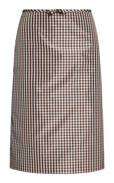 Valentino Garavani Skirt | Pattern | Taffetas Vichy In Brown