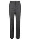 Valentino Garavani Tailored Grey Trousers With Classic Waistband In Gray