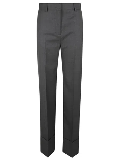 Valentino Garavani Tailored Grey Trousers With Classic Waistband In Gray