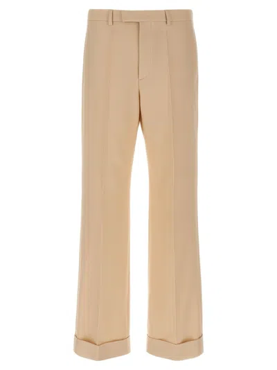 Valentino Formal Trousers Pants Beige In Brown