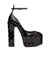 Valentino Elegant High-heeled Shoes With A Plateau. In Black