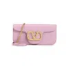 Valentino Garavani Textured Moire Clutch With Signature Logo