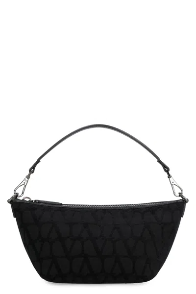 Valentino Garavani Toile Iconographe And Leather Handbag