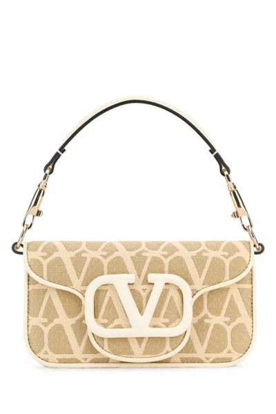 Valentino Garavani Toile Iconographe And Leather Locã² Handbag