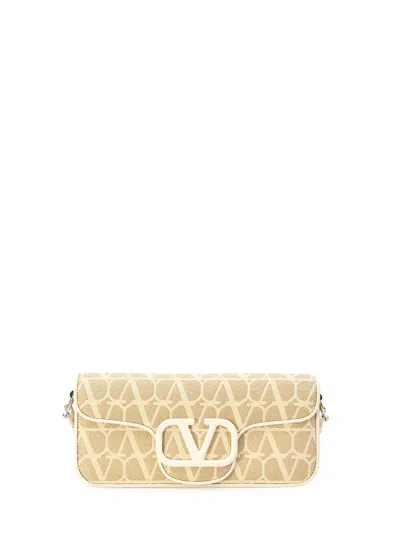Valentino Garavani Toile Iconographe And Leather Locã² Handbag