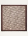 Valentino Brown Toile Iconographe Scarf In Beige/black
