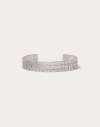 Valentino Garavani Toile Iconographe Metal Cuff In パラジウム