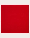 Valentino Garavani Toile Iconographe Silk Scarf Woman Rosso  Uni In Rosso
