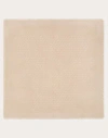 Valentino Garavani Toile Iconographe Wool And Cashmere Shawl Woman Poudre/silver Uni In Poudre/silver