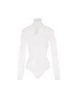 Valentino Lace Bodysuit In Beige