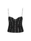 Valentino Plusdepois Print Top In Silk In Black