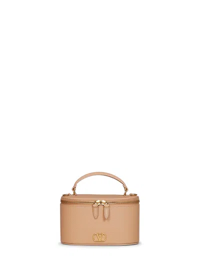 Valentino Garavani Top Handle Bag In Beige