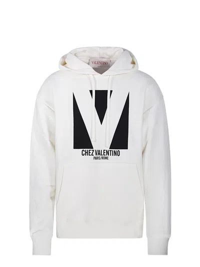 Valentino Sweatshirt Man In White