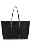 Valentino Rockstud Tote Bag In Black