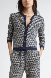 Valentino Garavani Toute La V Jacquard Virgin Wool Cardigan