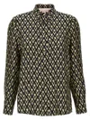 Valentino Toute La V Twill Shirt Shirts Multicolor In Multi