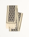 Valentino Garavani Toute La V Scarf In Ivory/black