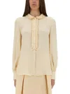 Valentino Garavani Cream Silk Shirt