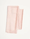 Valentino Garavani Toute La V Wool And Silk Shawl Woman Rose Mist Uni In Rose Mist