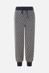 Valentino Garavani Toute La V Jacquard Virgin Wool Joggers