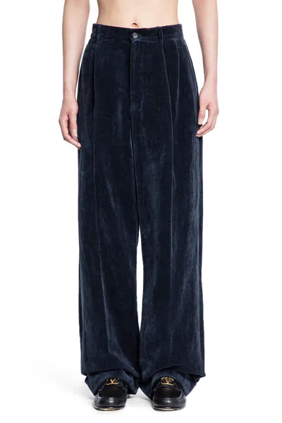 Valentino Garavani Trousers In Blue