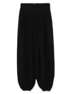 Valentino Cady Couture High-rise Culottes In Black
