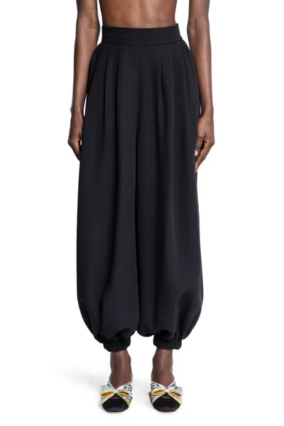Valentino Cady Couture High-rise Culottes In Black
