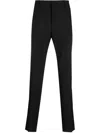 Valentino Drawstring-waist Cotton Track Pants In Black