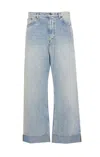 Valentino Wide-leg Jeans In Blue