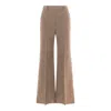 Valentino Wide-leg High Waist Trousers Pleats In Multi