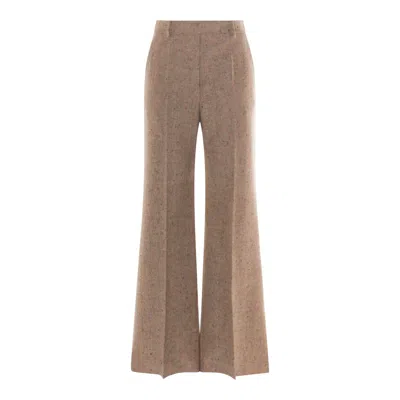 Valentino Garavani Trousers In Brown