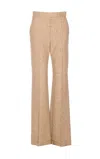 Valentino High-rise Virgin Wool Wide-leg Pants In Neutral