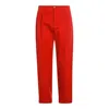 Valentino Relaxed Fit Trousers Tailored Finish In Red