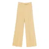 Valentino Belt-loop Trousers In Yellow