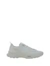 Valentino White Fabric And Mesh True Act Sneakers In Bianco