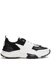 Valentino Garavani True Act Low Top Trainer In Mesh And Rubberised Fabric In Animal Print