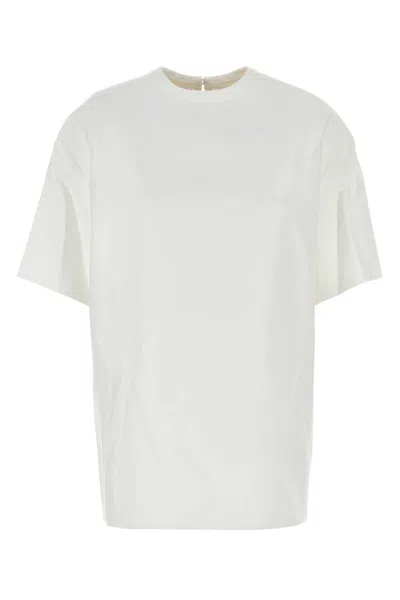 Valentino Garavani Cotton-blend Crewneck T-shirt In White