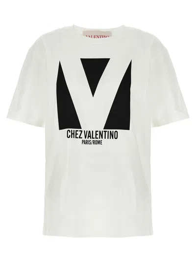 Valentino Garavani Logo-printed Cotton T-shirt In White