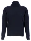 Valentino Virgin Wool Turtleneck Sweater In Blue