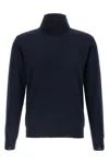 Valentino Virgin Wool Turtleneck Sweater In Blue