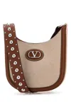 Valentino Garavani Two-tone Canvas Vlogo Signature Crossbody Bag