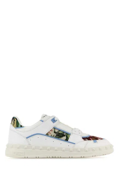 Valentino Garavani Two-tone Leather Freedots Sneakers