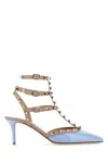 VALENTINO GARAVANI VALENTINO GARAVANI TWO TONE LEATHER ROCKSTUD PUMPS